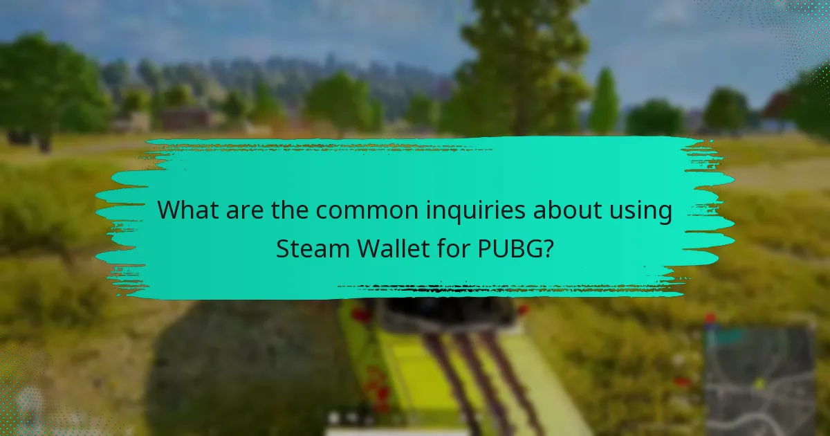 What are the policies regarding Steam Wallet usage for PUBG?
