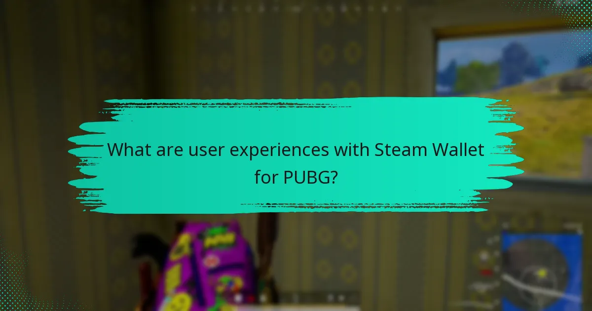 How does Steam Wallet compare to other payment methods for PUBG?